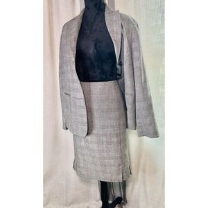 Women's Talbots Size 18 WP Tweed Two Piece Skirt Wool Suit Set Lined